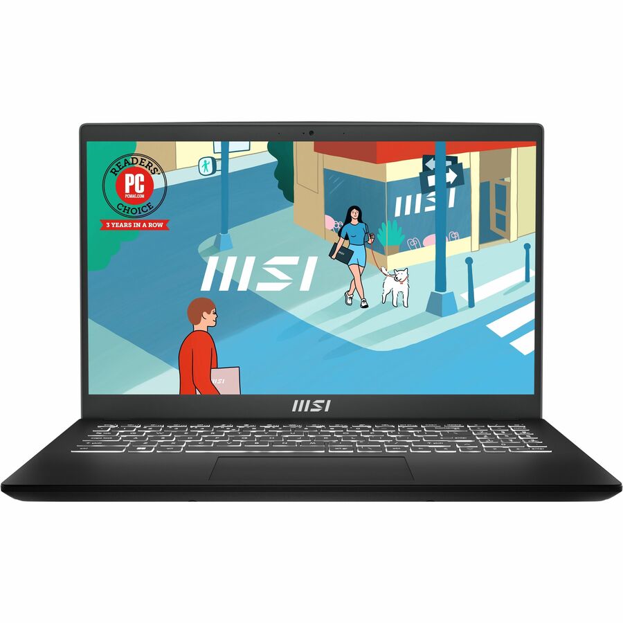 MSI MOD1512433 Modern 15 B12M-433US Notebook, 15.6 Full HD, Core i3, 8GB RAM, 512GB SSD, Windows 11