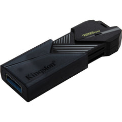 Kingston DataTraveler Exodia USB 3.2 Flash Drive, 128GB High-Speed Storage, Type A Interface, Portable Design with Cap and Key Ring, Matte Black - DTXON/128GB (5 Year Warranty)