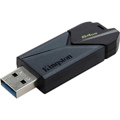 Kingston DataTraveler Exodia USB 3.2 Gen 1 Flash Drive, 64GB Storage Capacity, High-Speed Data Transfer, Portable Design with Key Ring and Cap, Matte Black - DTXON/64GB (5 Year Warranty)