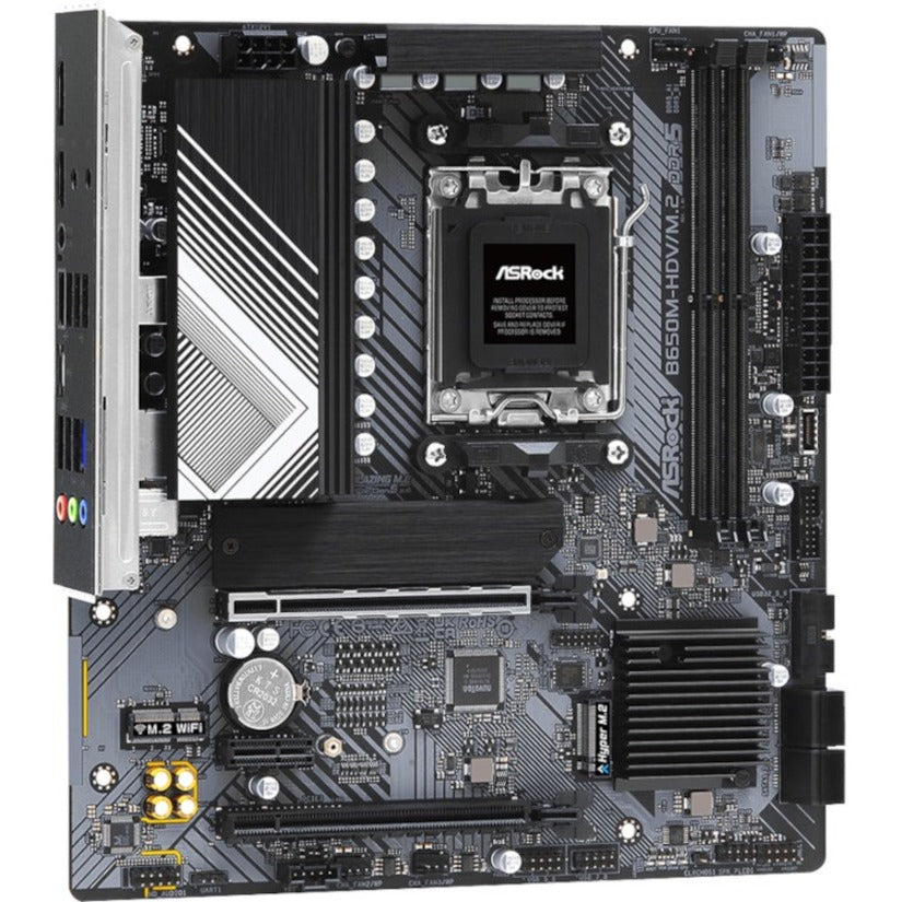 ASRock Gaming Desktop Bundkort B650M-HDV/M.2 Micro ATX AMD Ryzen 7 DDR5 SDRAM 64GB Hukommelse PCI Express 4.0 HDMI 2.1 Thunderbolt 4 RAID Understøttet