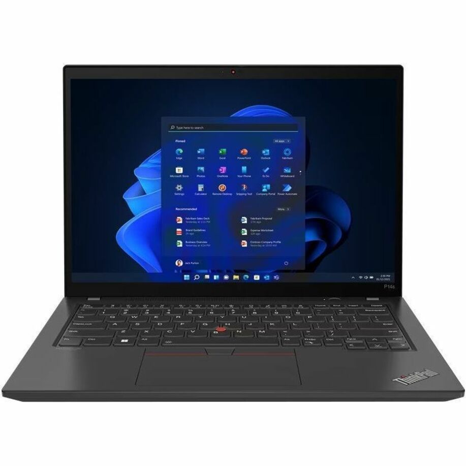 Lenovo 21HF000CUS ThinkPad P14s Gen 2 14 Mobile Workstation, Intel Core i5, 16GB RAM, 512GB SSD, Windows 11 Pro [Discontinued]