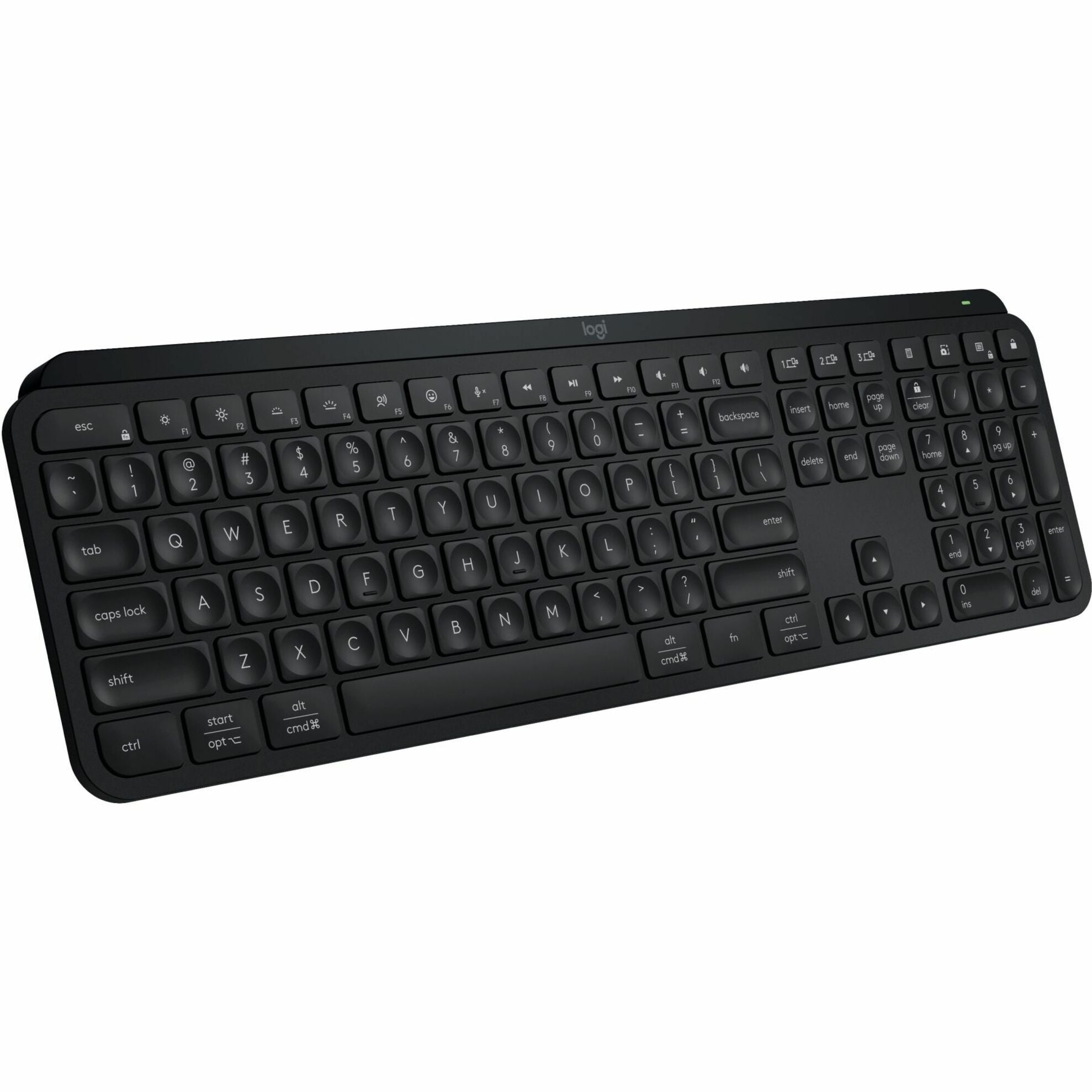 Logitech 920-011406 Keyboard, Rechargeable, Low-profile Keys, Bluetooth, Black