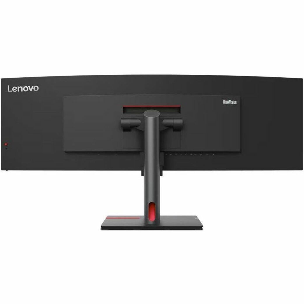 Back view of Lenovo ThinkVision P49w-30 monitor showing sleek design and build quality-alternate-image5