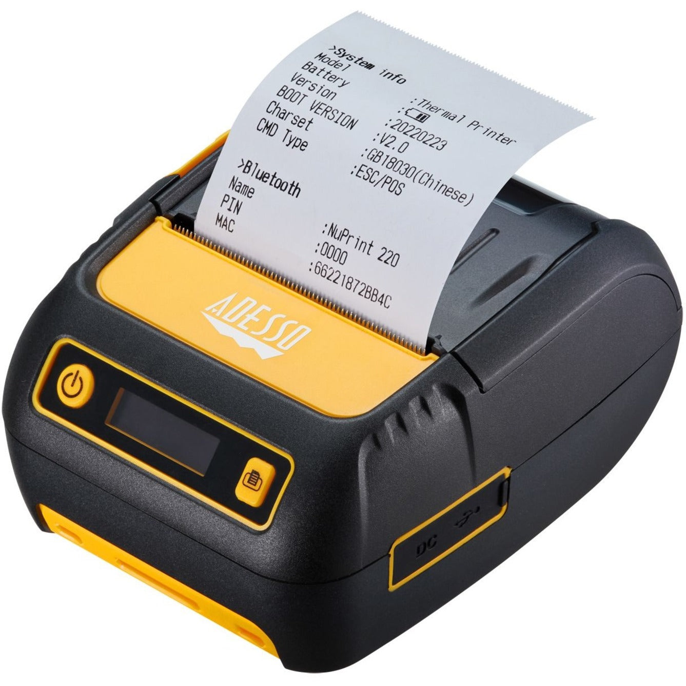 NuPrint 220B printing system information receipt with technical details-alternate-image2