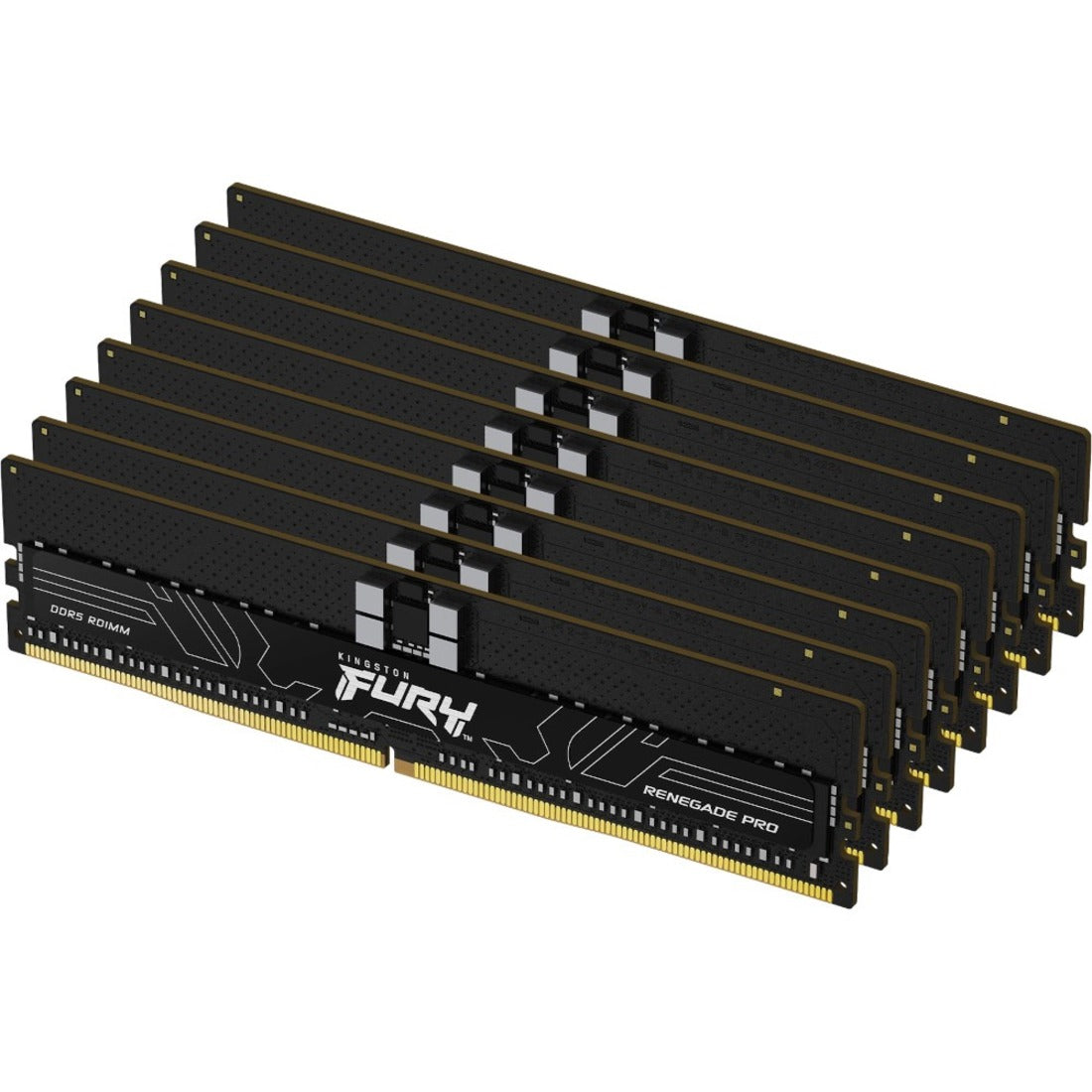 Kingston KF548R36RBK8-128 FURY Renegade Pro 128GB (8 x 16GB) DDR5 SDRAM Memory Kit 4800 MHz ECC Registered