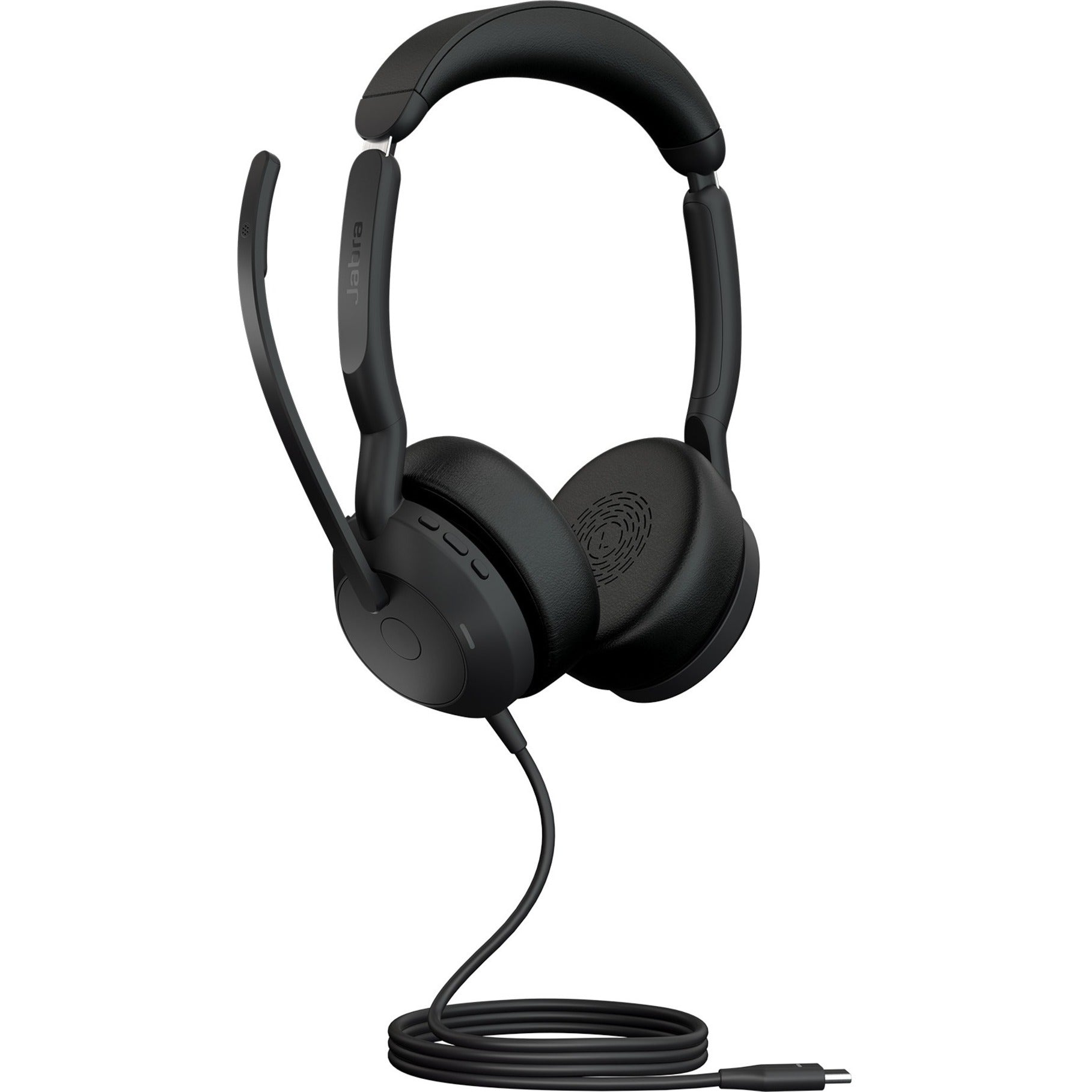 Jabra Evolve2 50 Professional Headset, Active Noise Cancelling, Bluetooth 5.2, Comfortable On-ear Design, USB-C, Noise Cancelling Mic, Stereo Sound, 98ft Range - 25089-989-899 (2 Year Warranty)