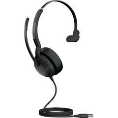 Jabra Evolve2 50 Professional Bluetooth Headset, On-ear Noise Cancelling, Comfortable Design, MEMS Mic, 98ft Range, USB-A, Chromebook Compatible (2 Year Warranty)