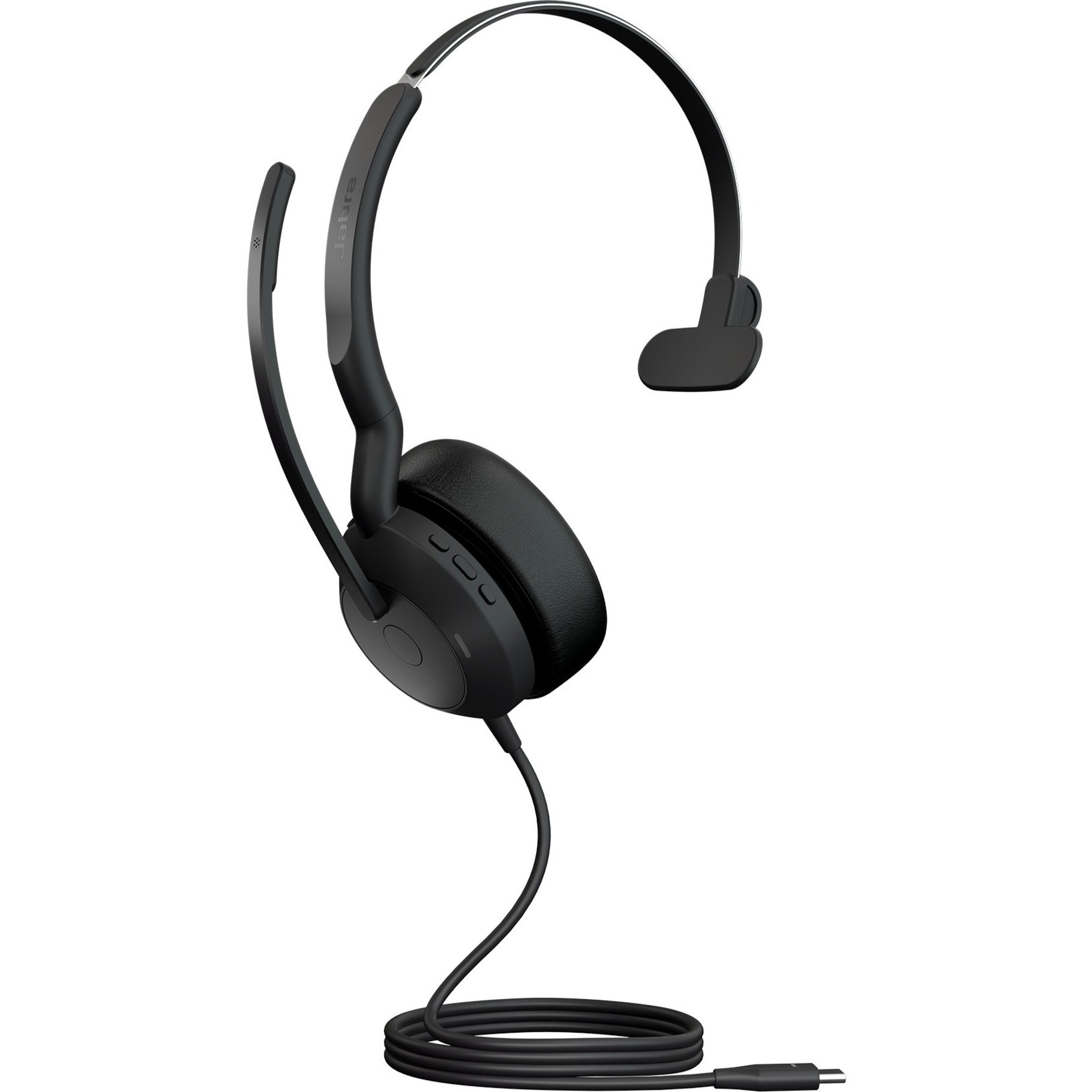 Jabra Evolve2 50 Professional Bluetooth Headset, On-ear Noise Cancelling, Comfortable Design, USB-C, 98ft Range, Mono Sound, Chromebook Compatible (2 Year Warranty)