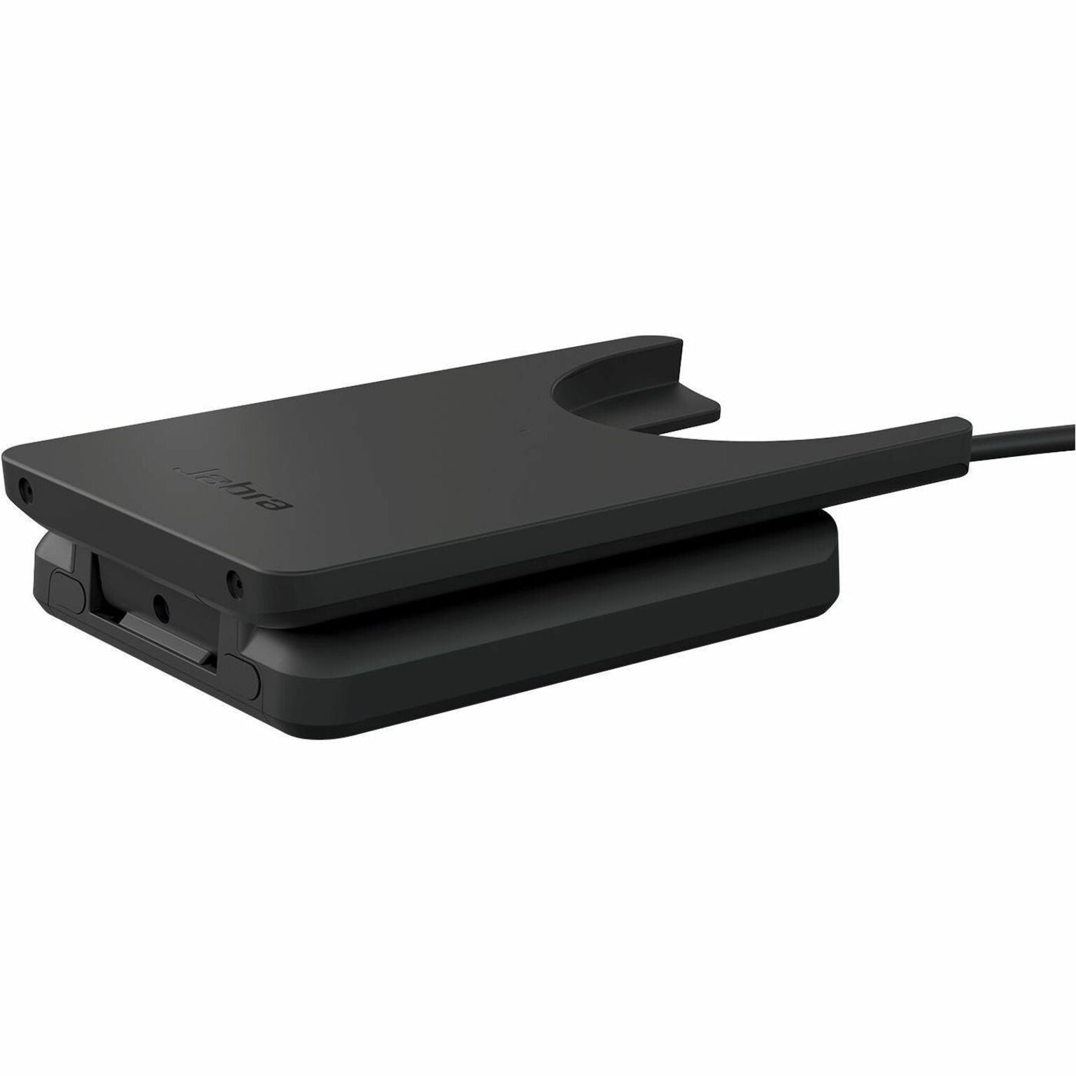 Top-down view of Jabra Evolve2 55 Deskstand charging base showing compact design-alternate-image2