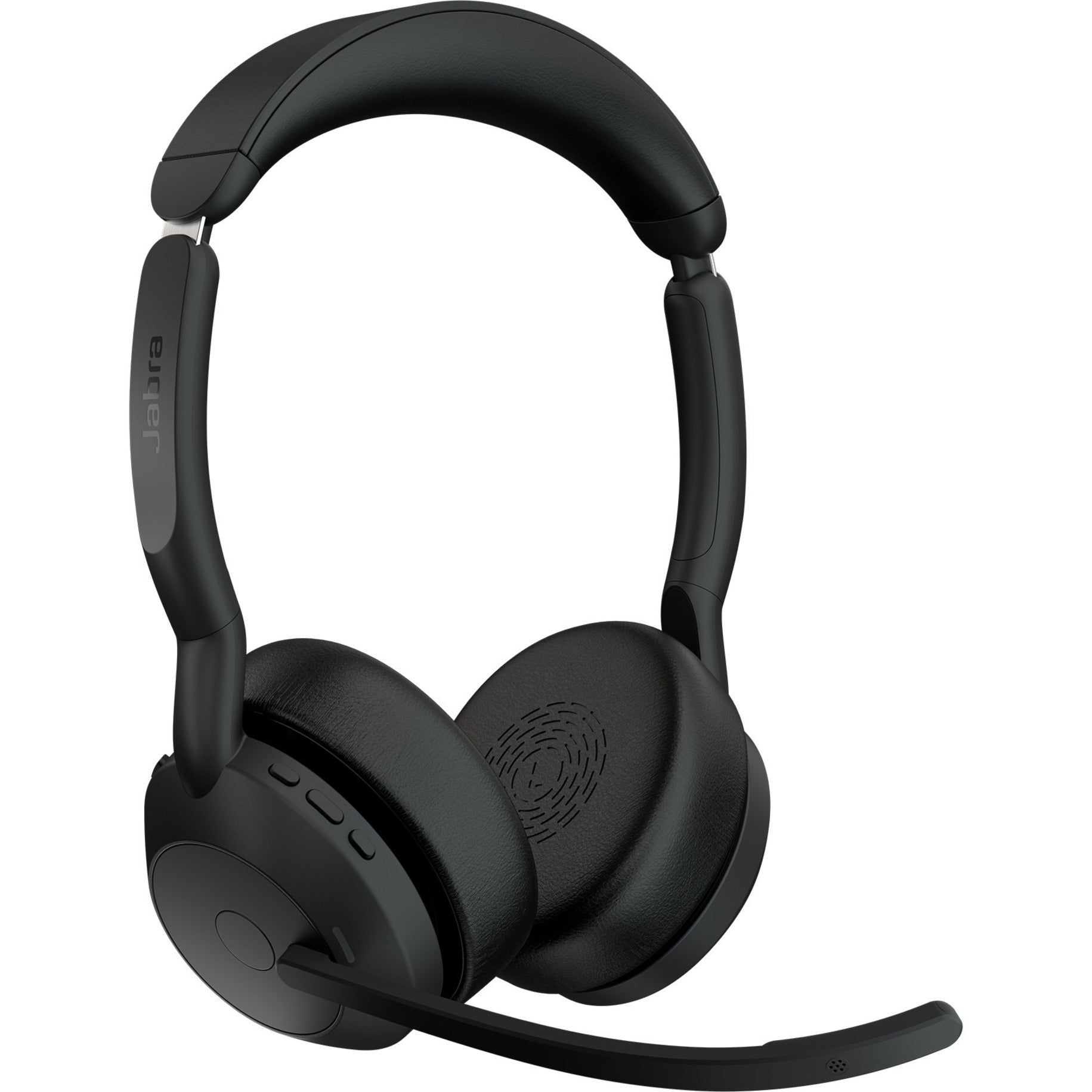 Side profile of Jabra Evolve2 55 with boom microphone extended-alternate-image3