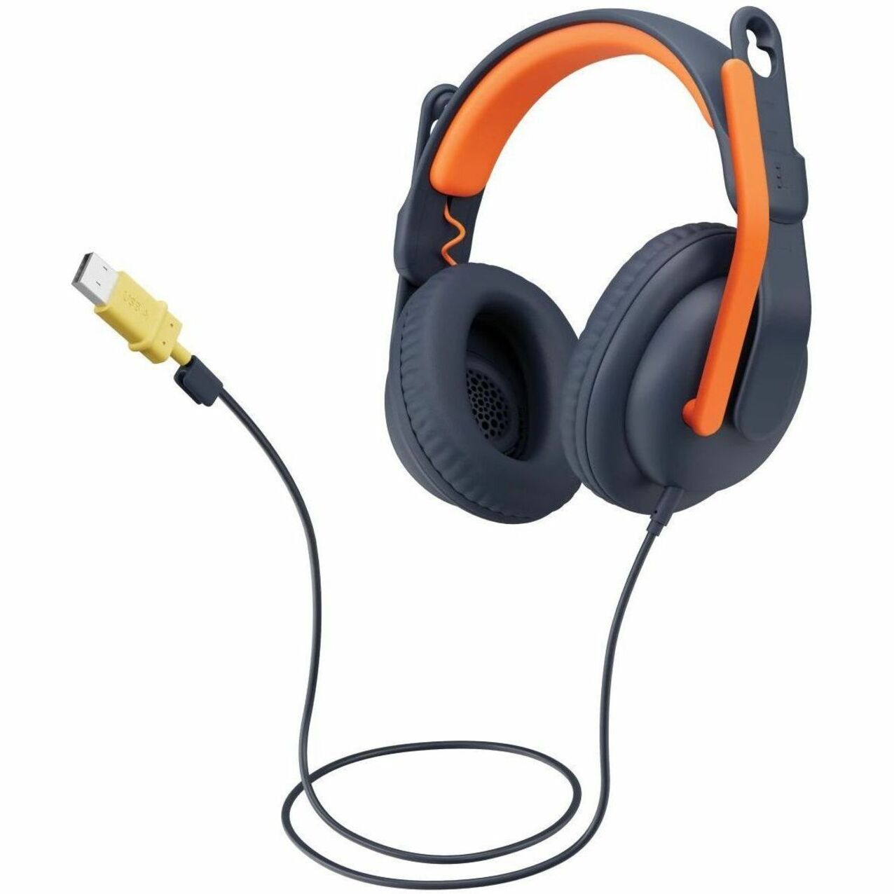 Logitech Zone Learn Over-the-ear USB-A Headset, Noise Canceling, Comfortable Stereo Sound, Plug and Play, Adjustable Headband, Boom Mic, RoHS Certified - 981-001378 (1 Year Warranty)