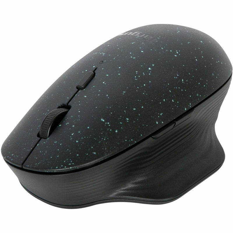 Angled view of Targus ErgoFlip Mouse highlighting sustainable design