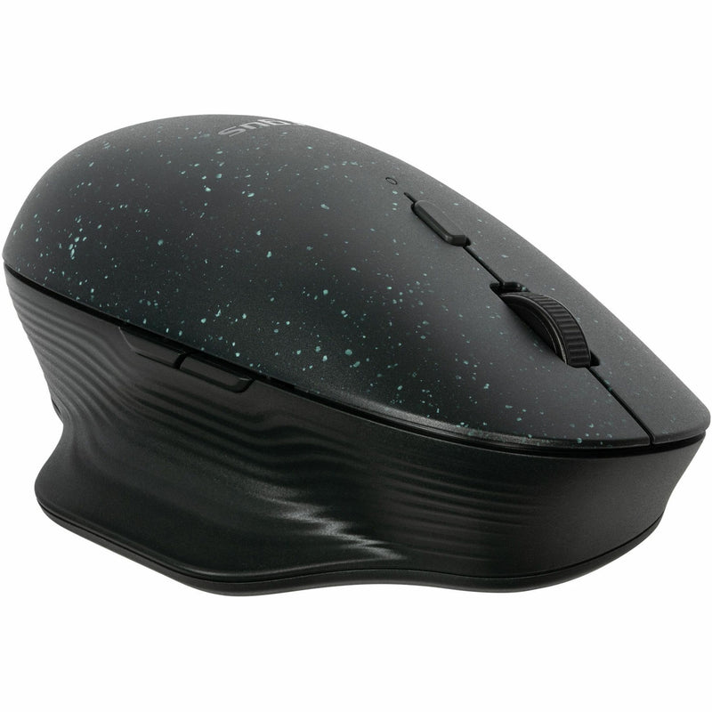 Targus ErgoFlip EcoSmart Mouse side view showing ergonomic design and recycled material texture