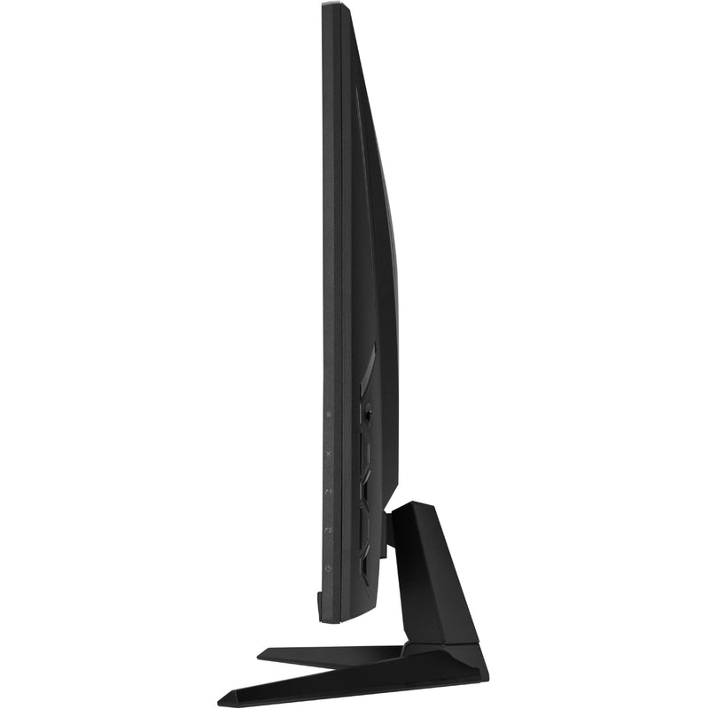 Side profile view of ASUS TUF Gaming monitor emphasizing slim design