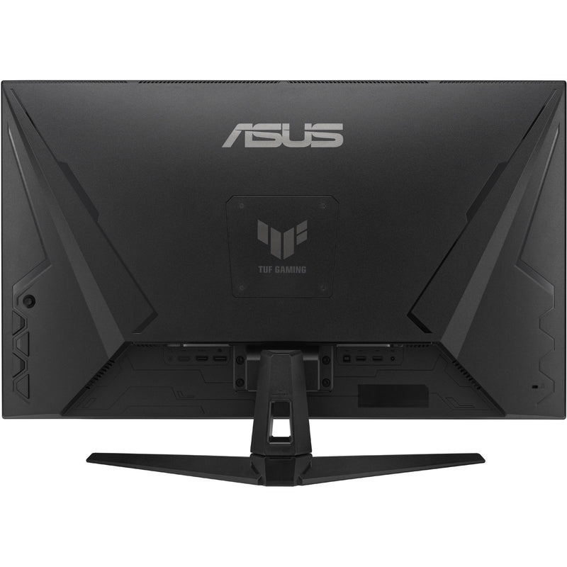 Rear view of ASUS TUF Gaming monitor showing ports and TUF Gaming logo