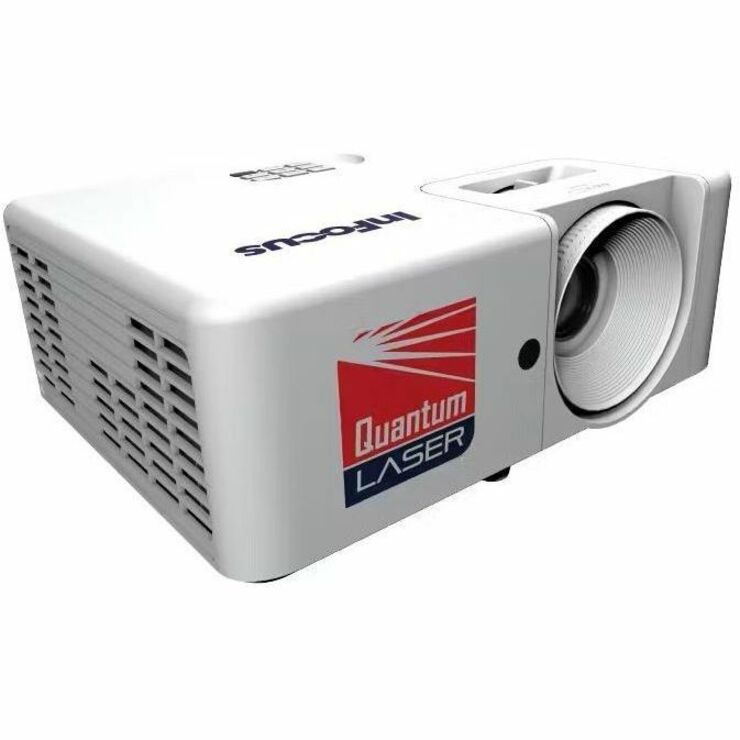 Angular view of InFocus INL178 projector emphasizing compact design and mounting flexibility-alternate-image6