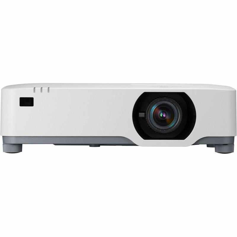 Front view of NEC P547UL projector highlighting sealed cooling system design