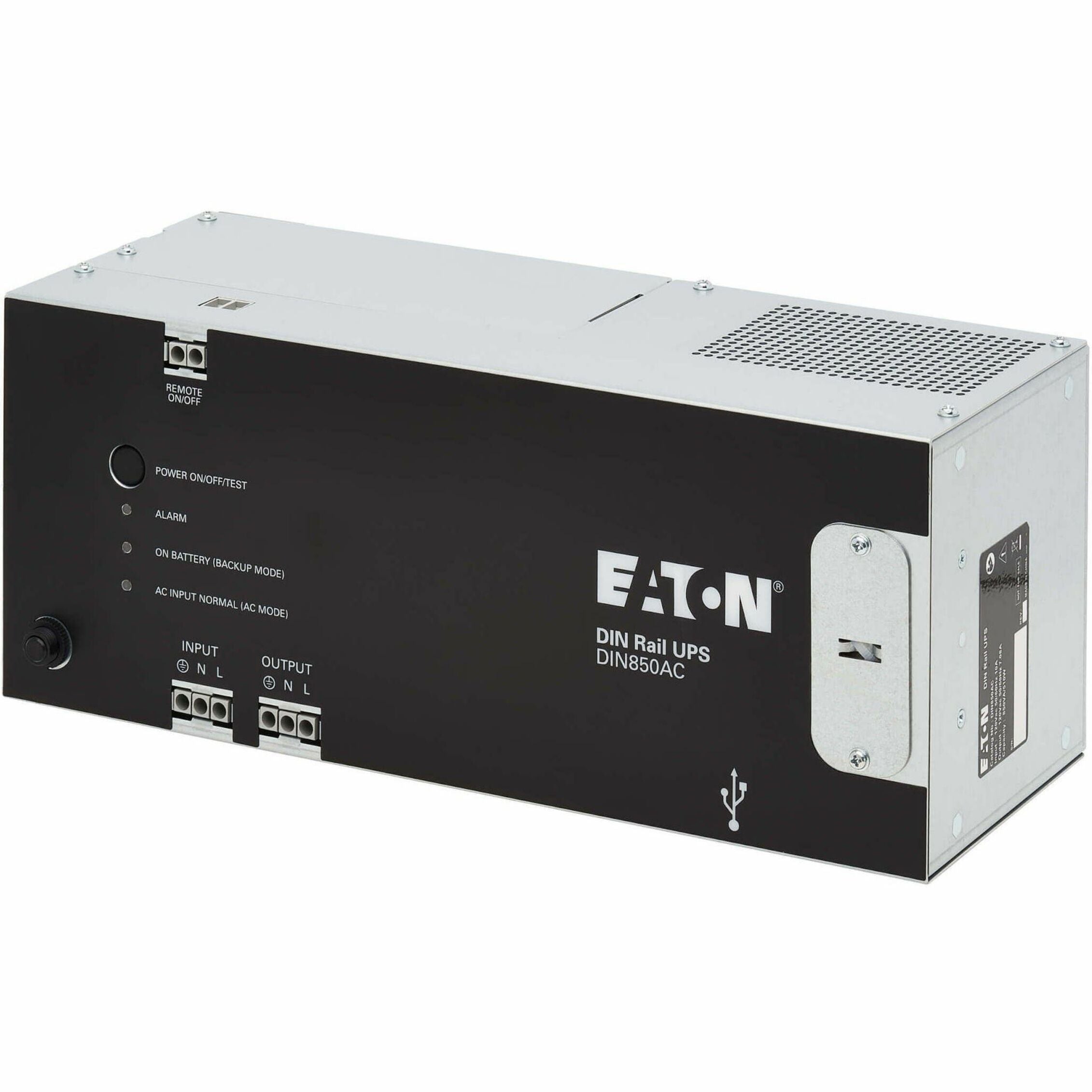Eaton DIN850AC General Purpose UPS, 850VA DIN Rail UPS, 2 Year Warranty