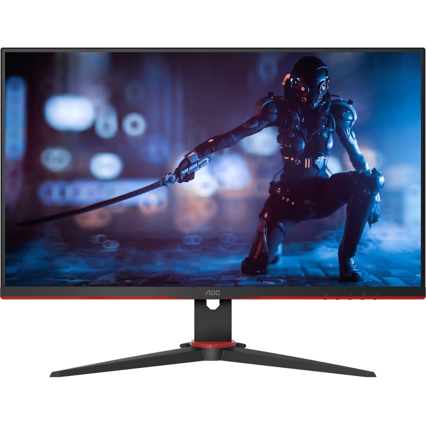 AOC 27G2SE 27" AdaptiveSync Gaming Monitor, Full HD, 165Hz Refresh Rate, 1ms Response Time, Black, Red