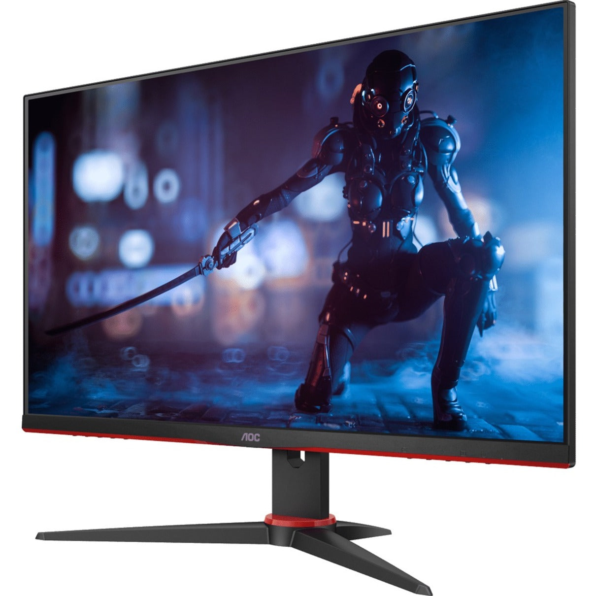 AOC 27G2SE 27" AdaptiveSync Gaming Monitor, Full HD, 165Hz Refresh Rate, 1ms Response Time, Black, Red