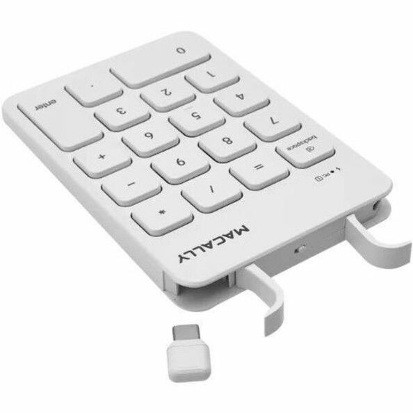 Macally RFCNUMKEY keypad, Wireless 18-Key Numeric Keypad for MacBook Pro, Computer, Chromebook, MacBook