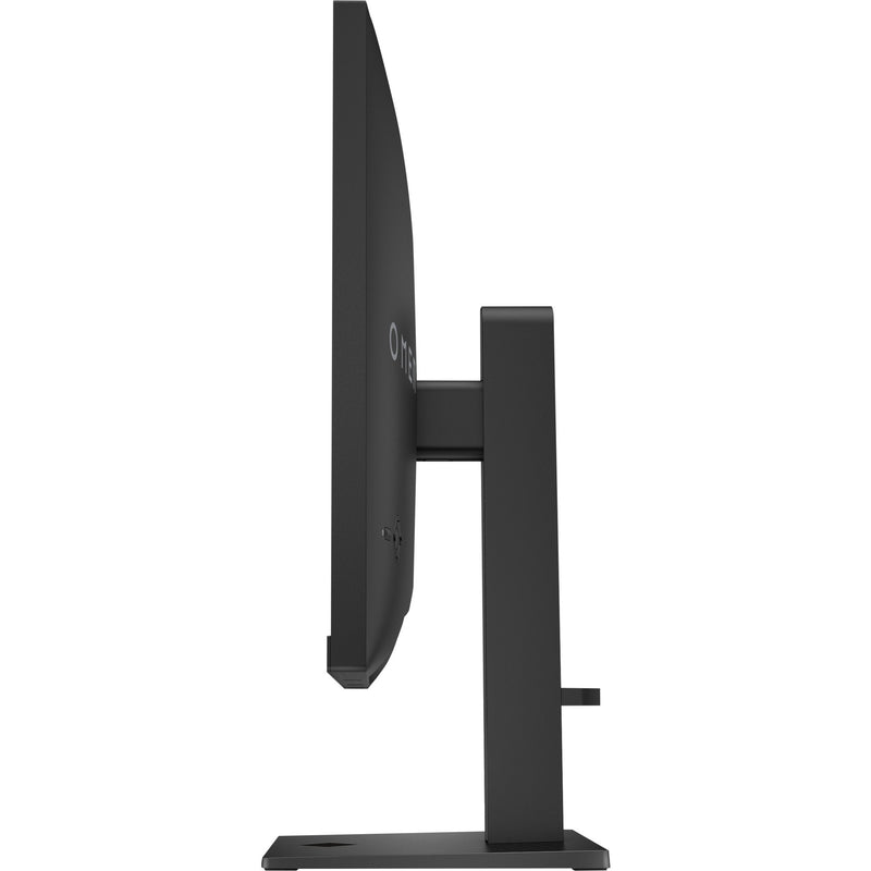 Side profile view of OMEN 27-inch gaming monitor showing slim design