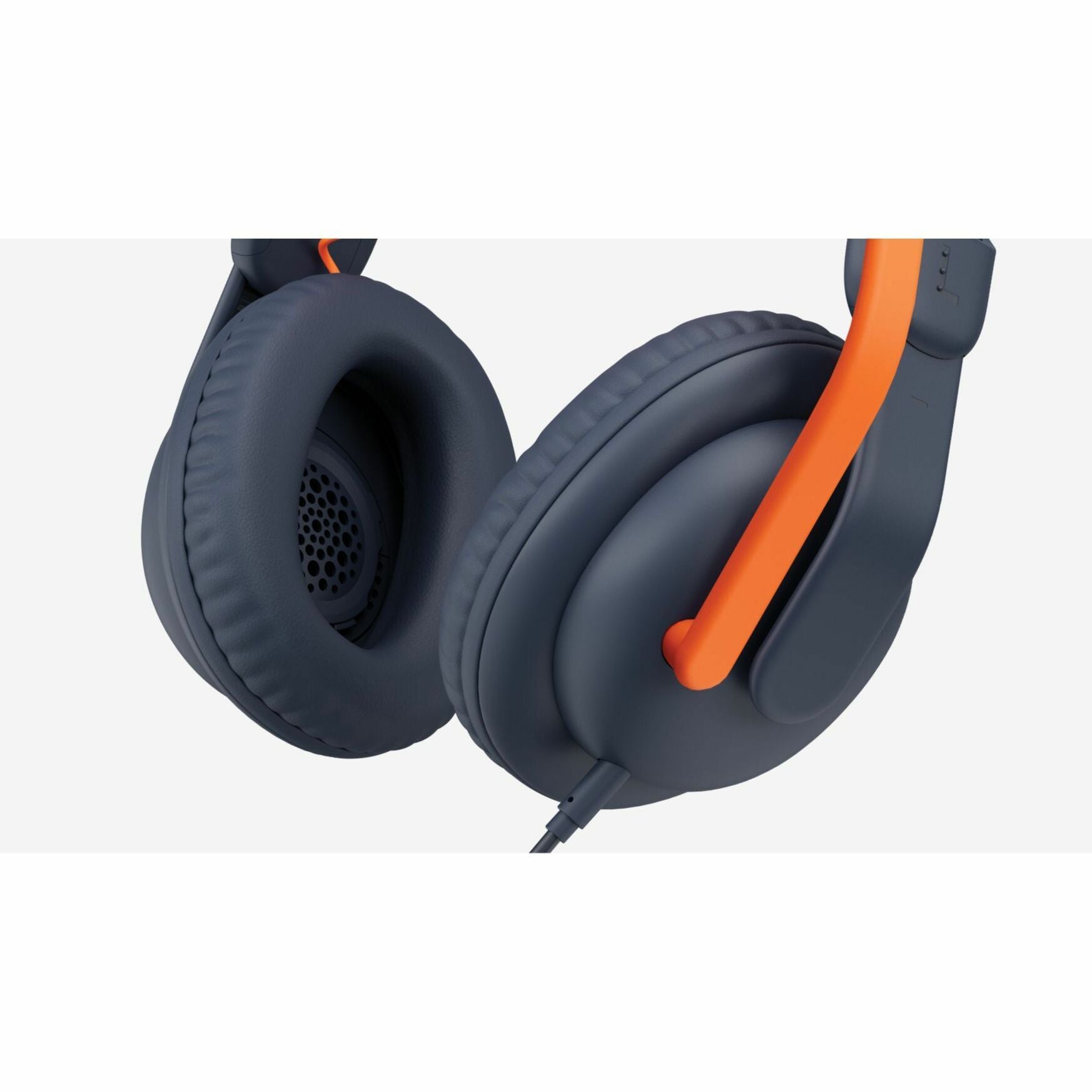 Close-up of Logitech Zone Learn headset ear cup cushioning and design-alternate-image8