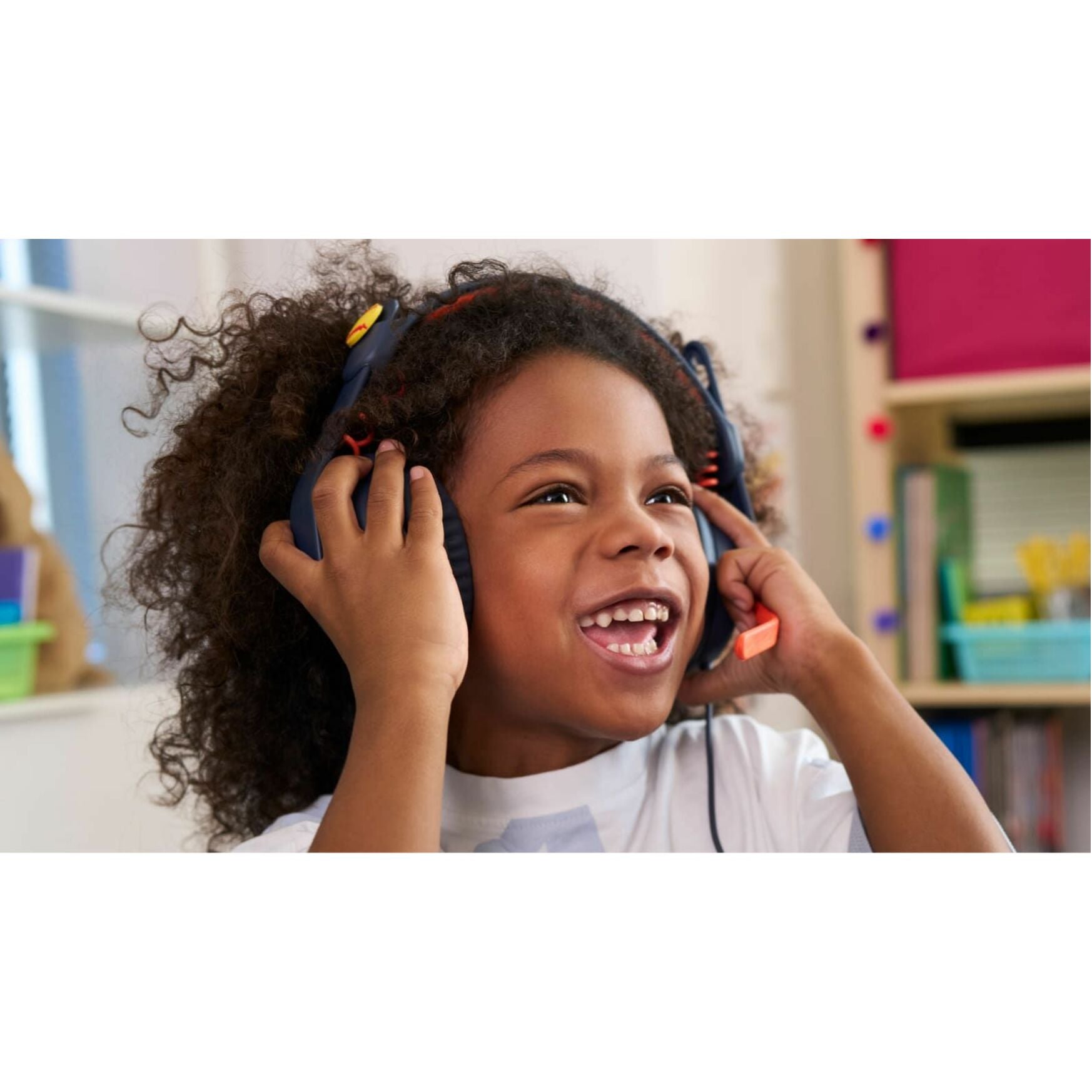 Student enjoying learning while wearing Zone Learn headset-alternate-image5