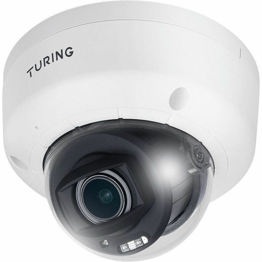 Turing Video EVC5ZD256-1Y EDGE+ 5MP Outdoor Cloud Dome Camera, Varifocal Lens, 30fps, 2688 x 1520 Resolution