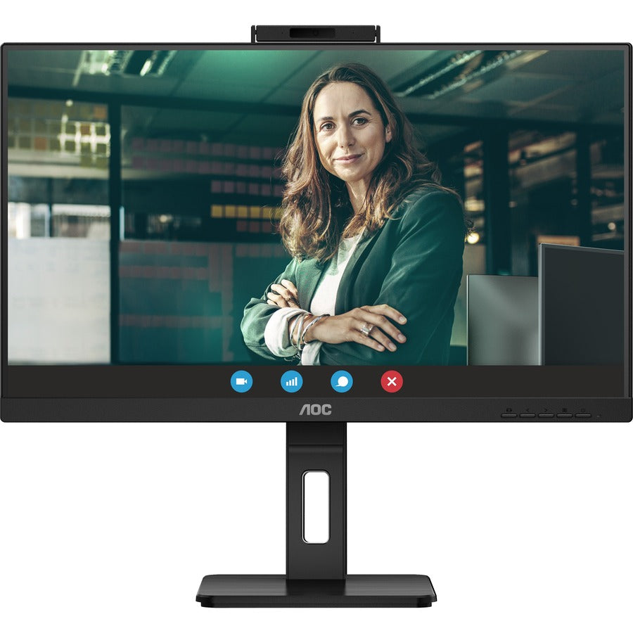 AOC Q27P3CW 27" Webcam WQHD LCD Monitor Cornice Senza Bordo Sincronizzazione Adattiva Nero Testurizzato