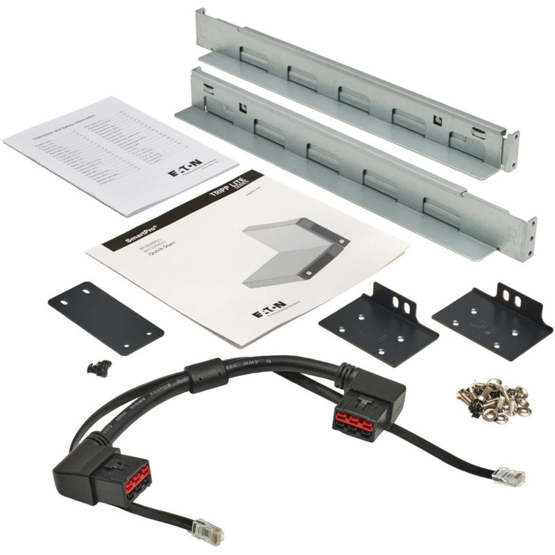 Complete installation kit components for BP48VRM2U including mounting hardware, cables, and documentation