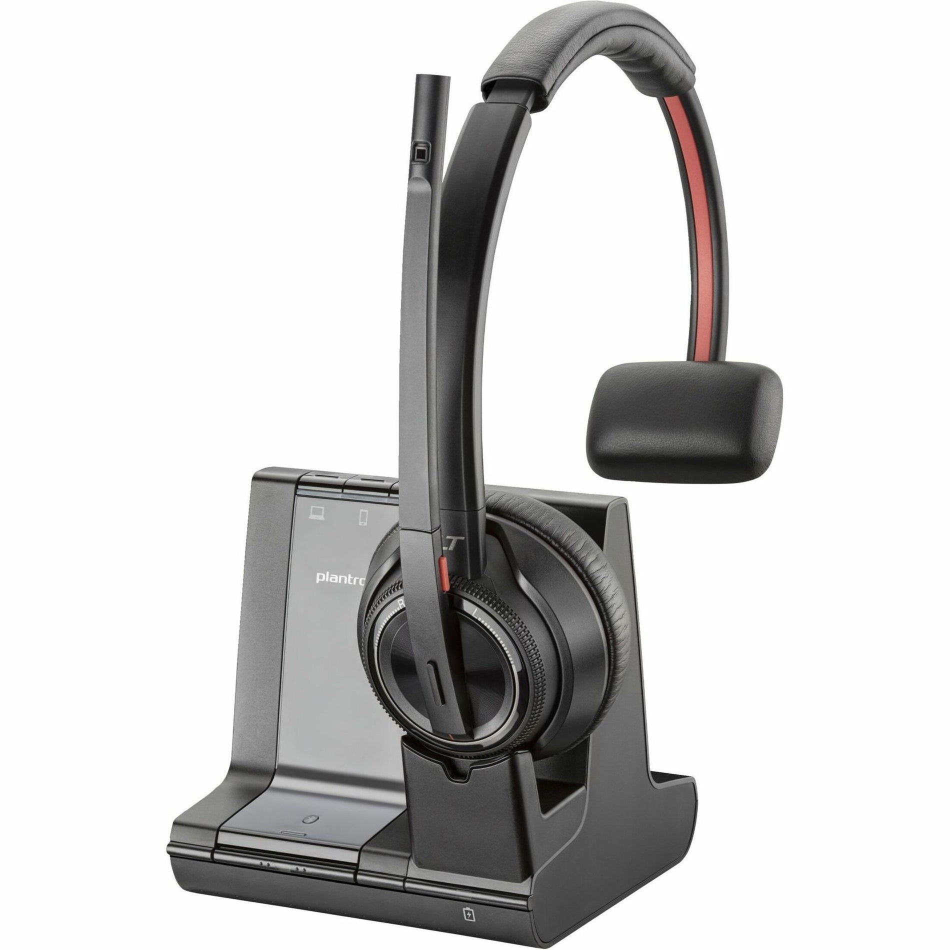 HP Savi 8210 UC DECT 1920-1930 MHz USB-A Headset Draadloze Over-het-oor Over-het-hoofd Hoofdtelefoon met Ruisonderdrukkende Microfoon 2 Jaar Garantie