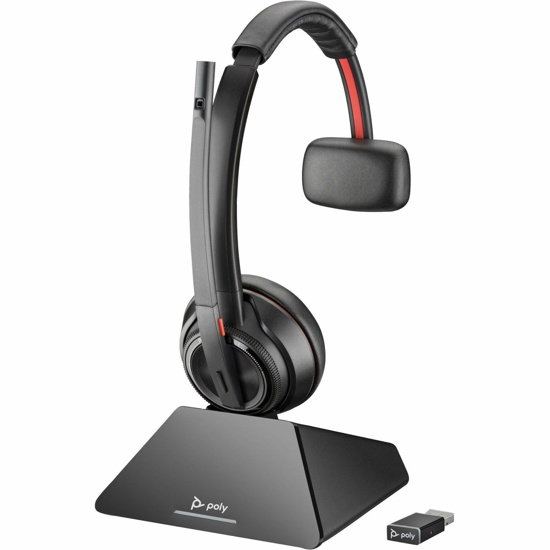 HP Savi 8210 UC DECT 1920-1930 MHz USB-A Headset Draadloze Over-het-oor Over-het-hoofd Hoofdtelefoon met Ruisonderdrukkende Microfoon 2 Jaar Garantie