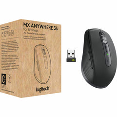 Logitech 910-006956 MX Anywhere 3S voor Bedrijf - Draadloze Muis Oplaadbaar Darkfield 8000 dpi Bluetooth