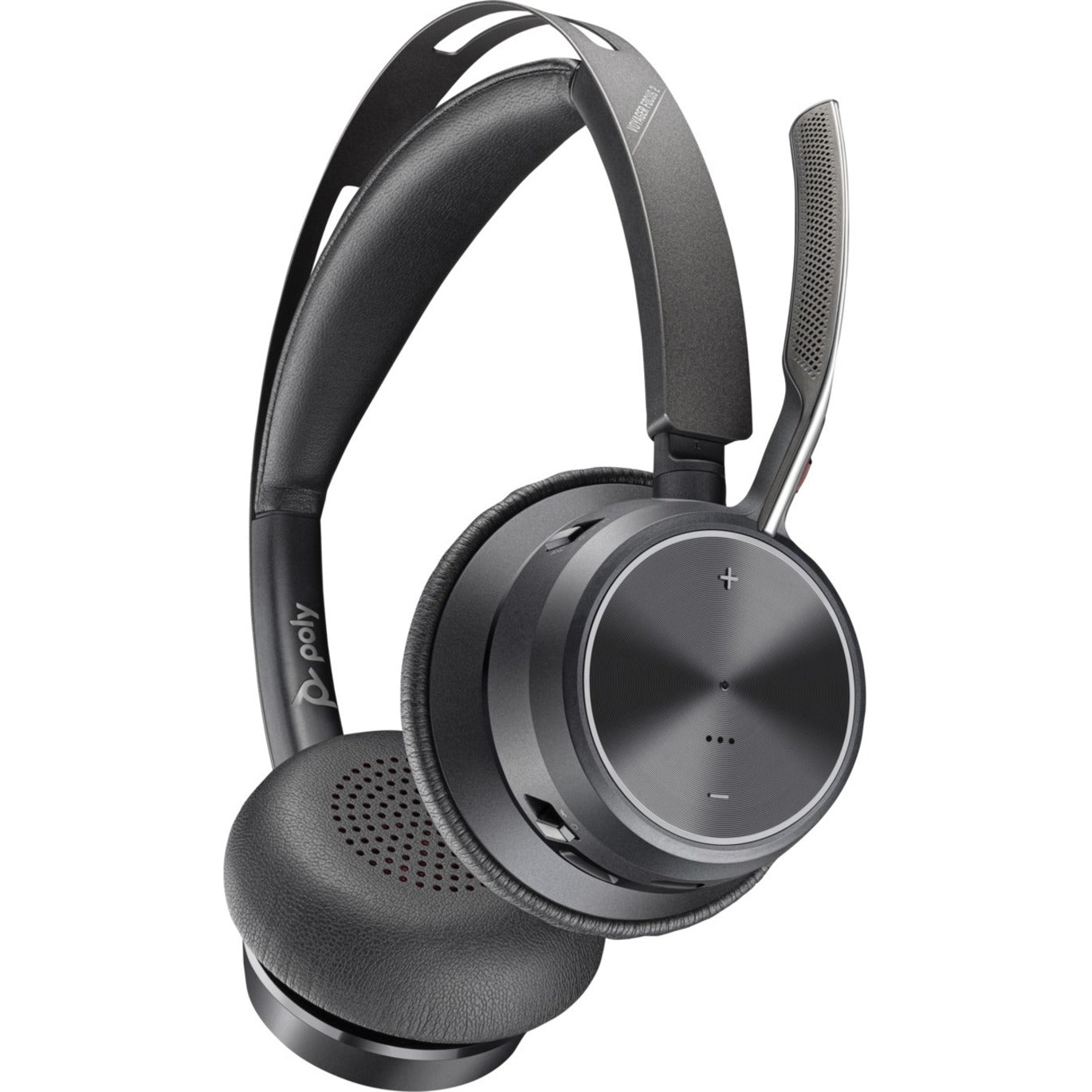 Poly 76U46AA Voyager Focus 2 USB-A Bluetooth 스테레오 헤드셋 무선 노이즈 캔슬링 편안한 착용감 장기 배터리 수명