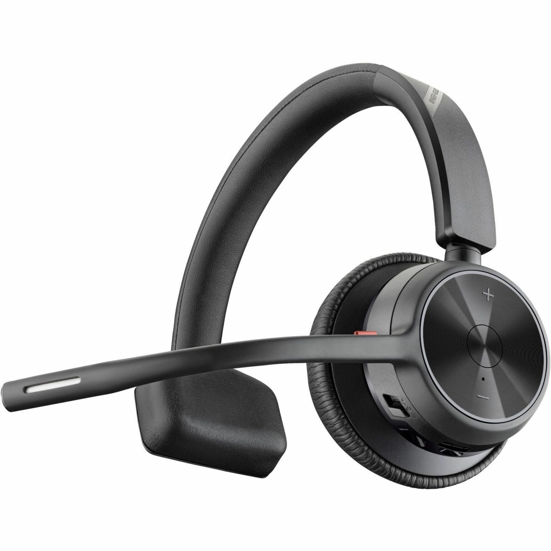 Poly 77Y96AA Voyager 4310 USB-C Headset with Charge Stand, Mono Wireless Bluetooth 5.1 Headset with Noise Cancelling, Flexible Microphone, and 298.6 ft Wireless Operating Distance