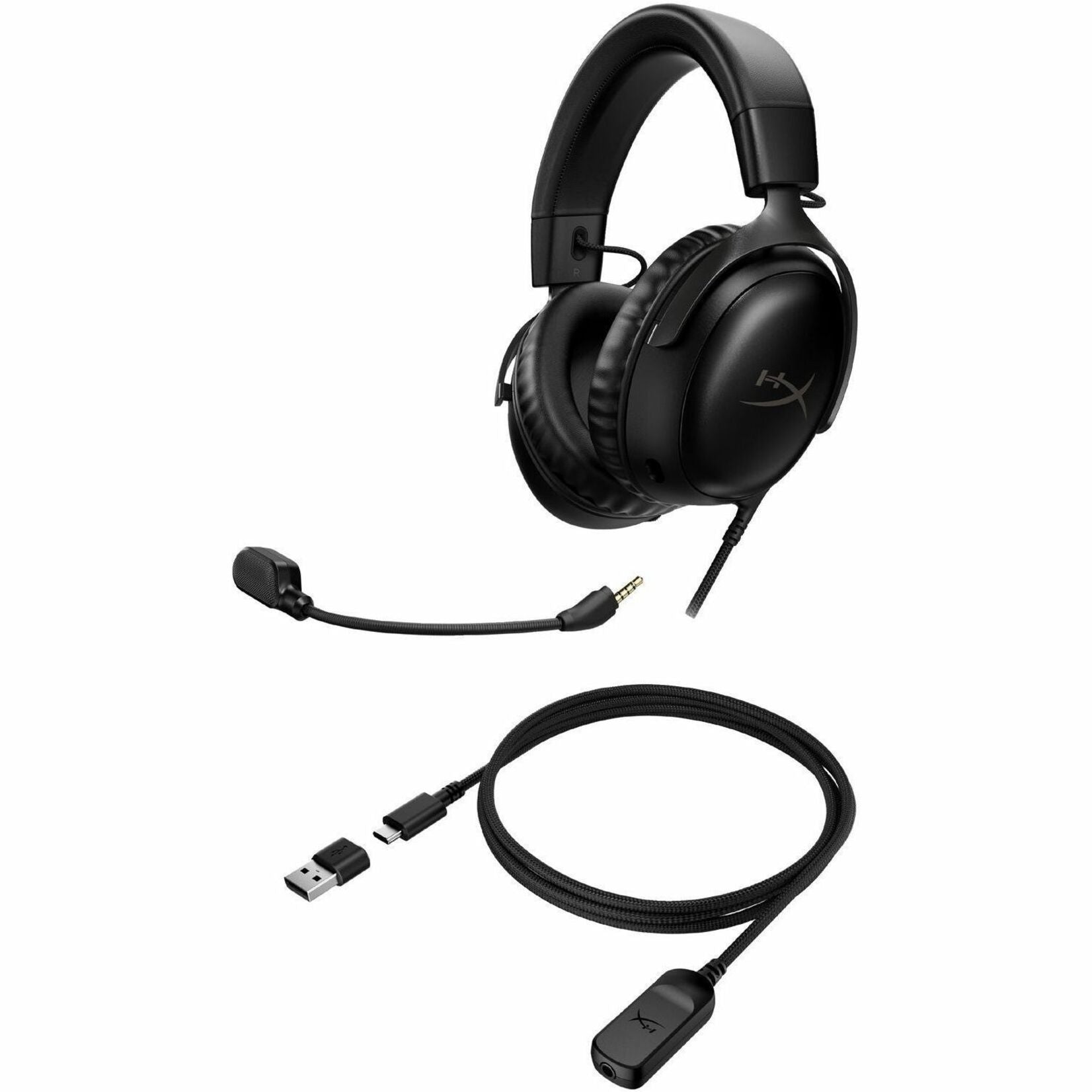 เฮดเซ็ตเกมมิ่ง HyperX 727A8AA Cloud III (สีดำ) ไมโครโฟนเสียงใส DTS Headphone: X