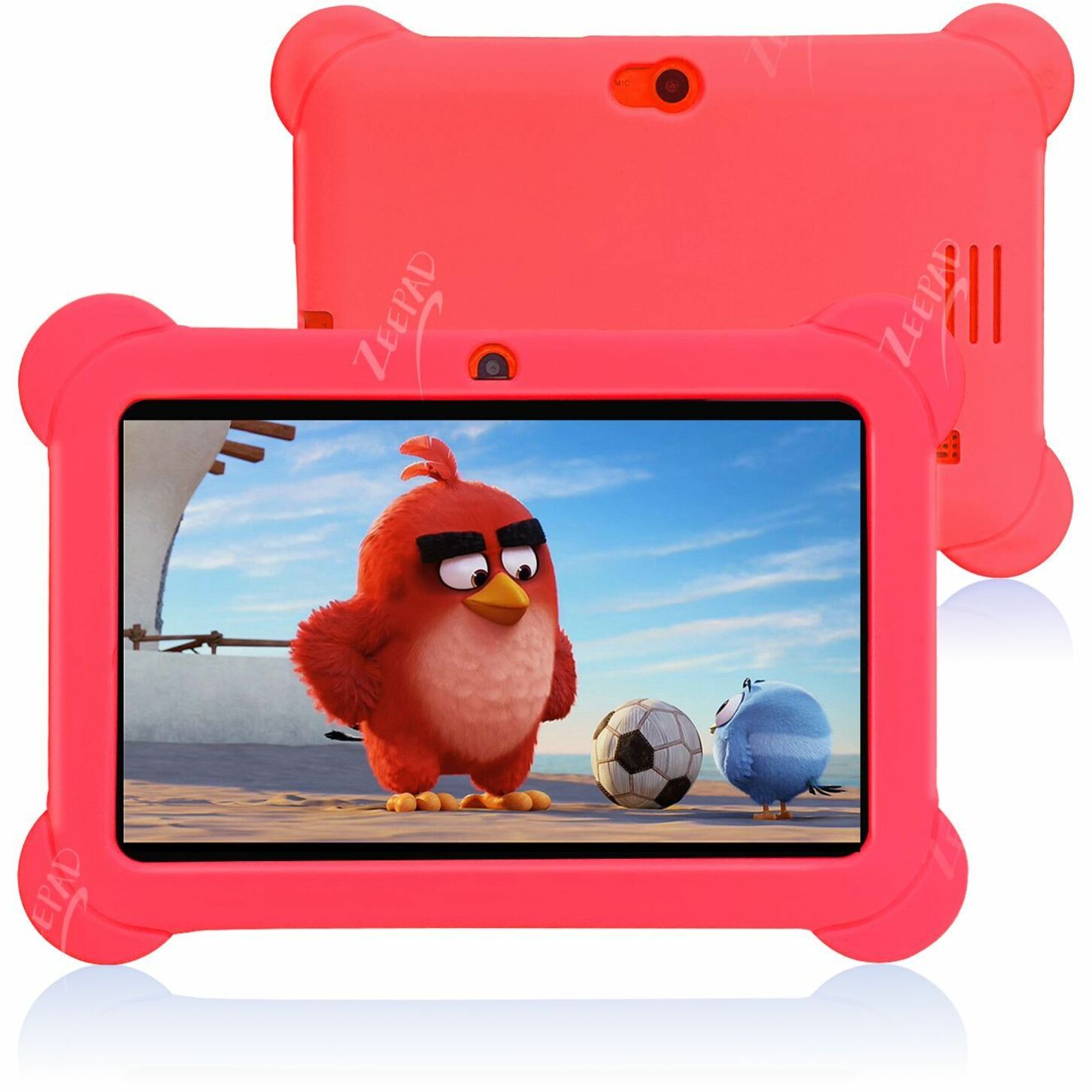 7inch Kids Android Tablet 16GB Hard Drive 1GB RAM Wi-Fi Camera Bluetooth  Play Store Apps Games with Keyboard-Red, hard games for android 