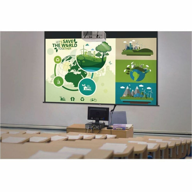 Environmental presentation displayed using Optoma ZH420 in classroom