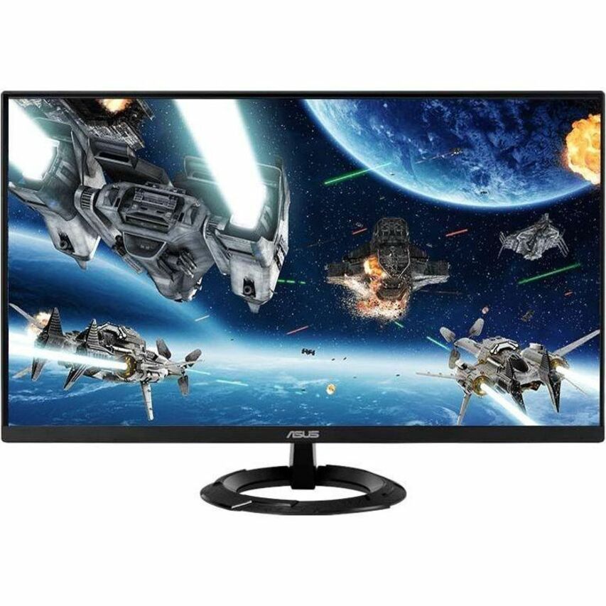 ASUS VZ279QG1R monitor showing space combat game scene with detailed spacecraft-alternate-image8