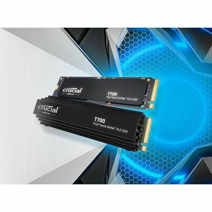 Cruciale CT2000T700SSD3 T700 2TB PCIe Gen5 NVMe M.2 SSD 12400 MB/s Lezen 11800 MB/s Schrijven