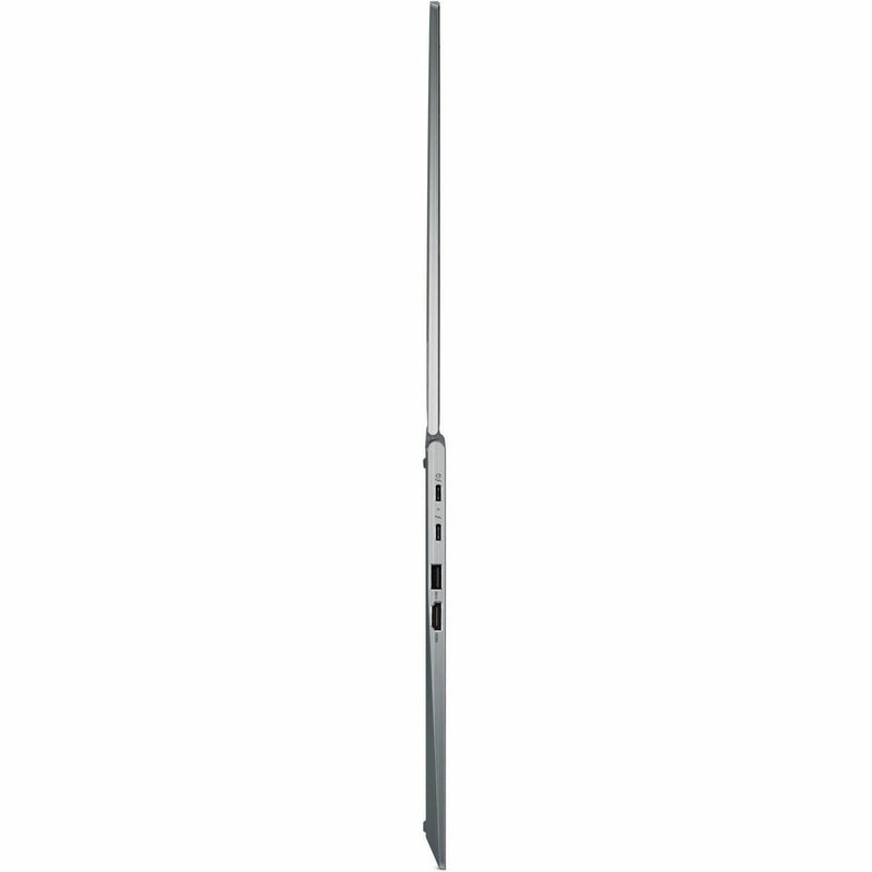 Side profile of ThinkPad X1 Yoga showing port layout and slim design