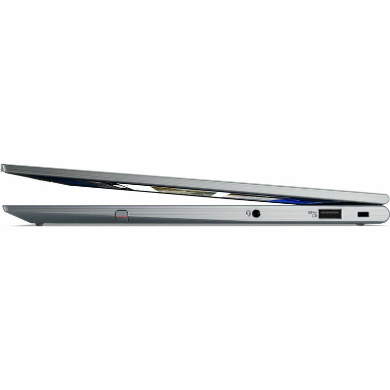 Side profile view of ThinkPad X1 Yoga emphasizing thin design