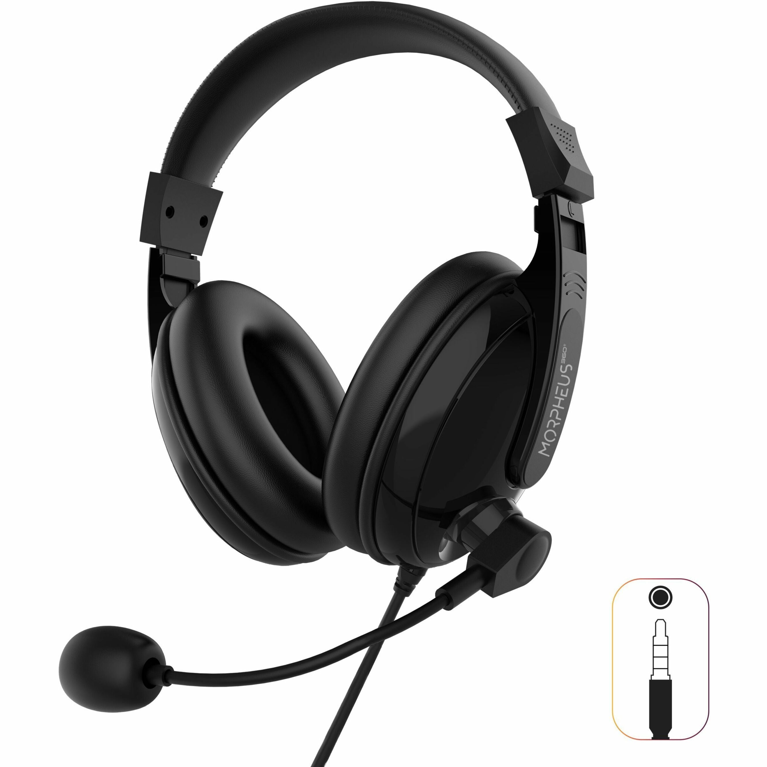 Κεφαλή Morpheus 360 HS3000S Πολυμέσων Stereo Headset με Μικρόφωνο Άνετο Ελαφρύ Κεφάλισμα για Υπολογιστή Ταμπλέτα Σημειωματάριο Τηλέφωνο