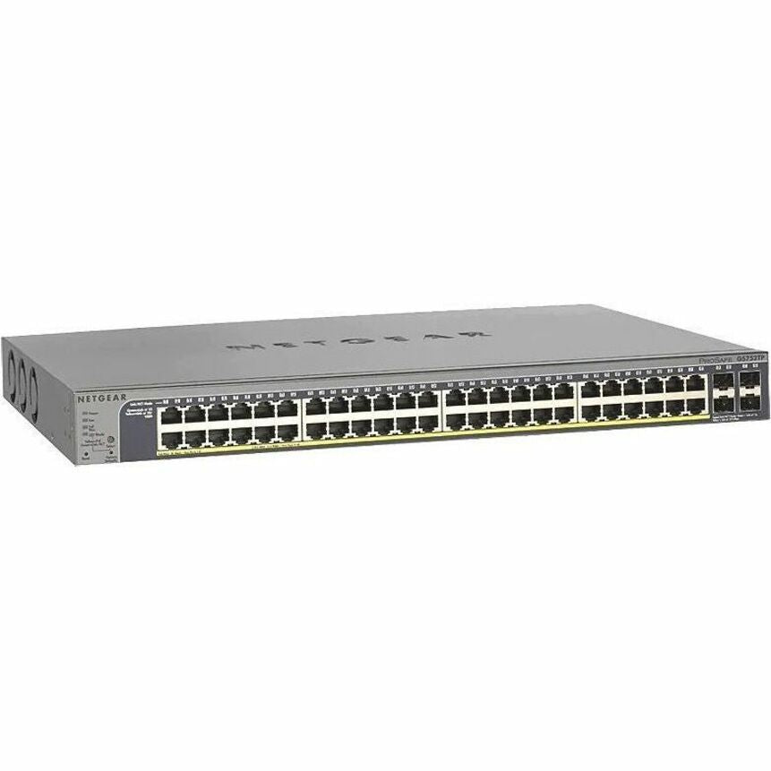 Netgear - Conmutador Ethernet Netgear GS752TP-300NAS ProSafe GS752TP 48 Puertos Gigabit PoE+ con 4 Ranuras SFP