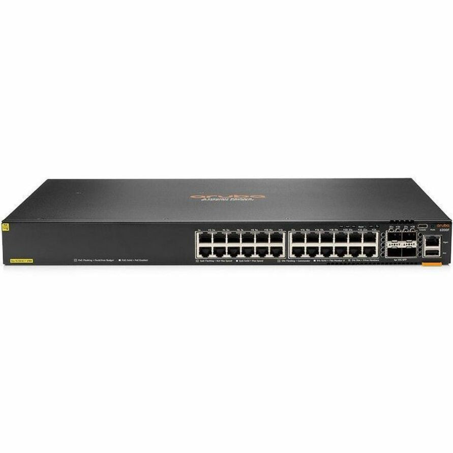 شبكة أروبا CX 6200F 24G بور أوفر إيثرنت فئة 4 بوE 4SFP+ 370 واط، مفتاح، مركز بيانات، عمل، مؤسسة، مكتب فرعي