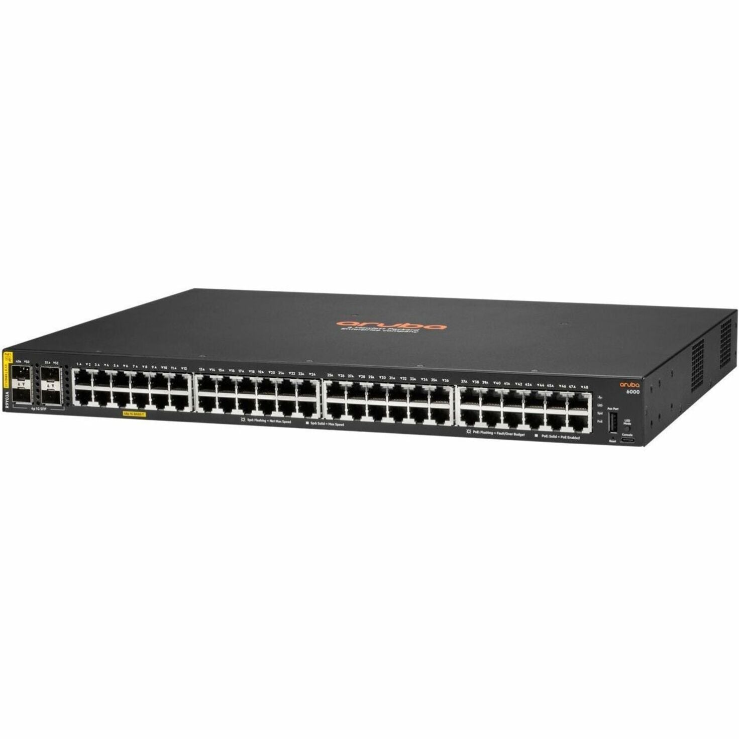 Aruba 6000 48G CL4 4SFP 740W Switch Commutateur Ethernet professionnel