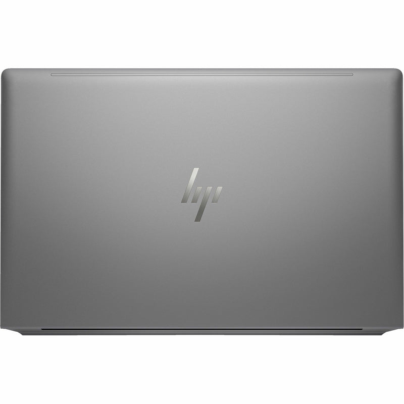 Rear view of HP ZBook Power G10 showing HP logo and clean design