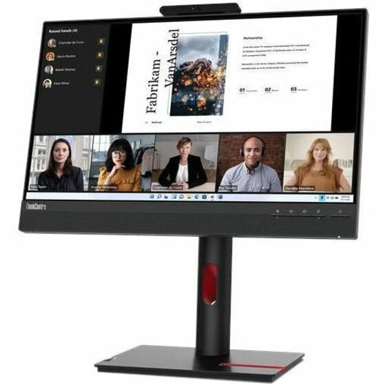 Lenovo 12N8GAR1US ThinkCentre TIO22GEN5 Widescreen LED Monitor 22" Full HD Eye Comfort Technology Black