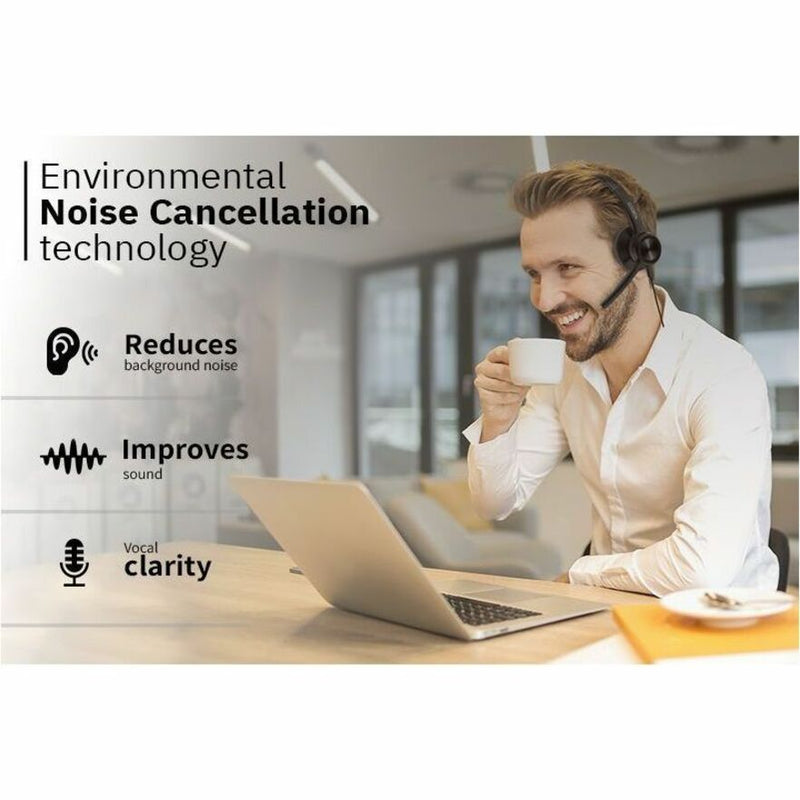 Environmental Noise Cancellation features demonstrated in office setting